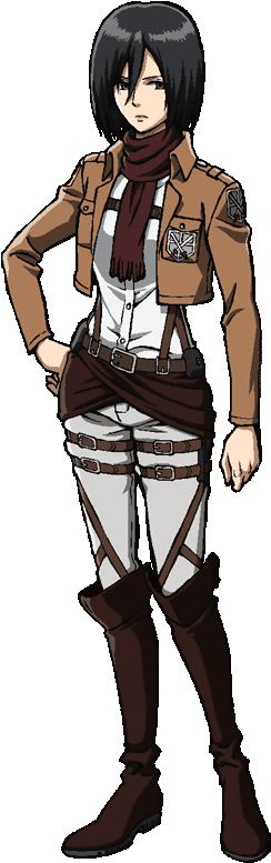 Mikasa Ackerman - Attack On Titan Mikasa Png (387x792), Png Download