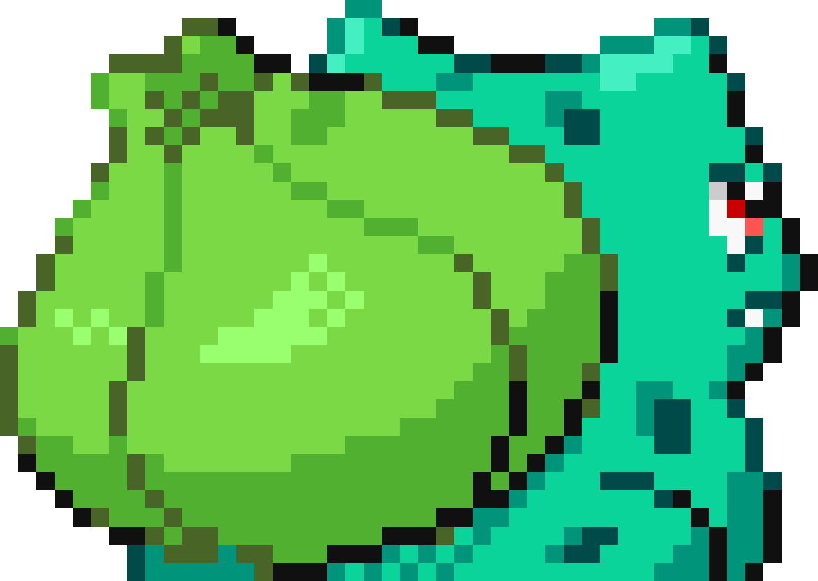 Pokemon Ruby/sapphire/emerald- Bulbasaur Back - Overleveled Pokemon (1170x832), Png Download