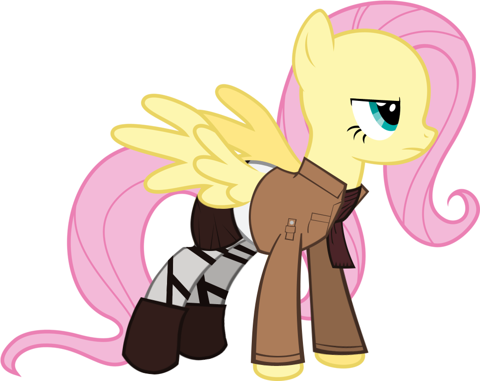 Flare-chaser, Attack On Titan, Clothes, Fluttershy, - Attack On Titan Fluttershy (1019x800), Png Download