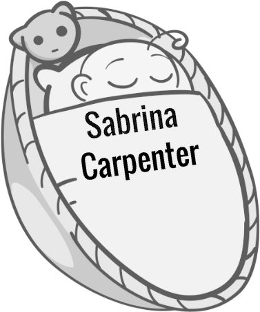 Sabrina Carpenter Sleeping Baby - Social Media (480x458), Png Download