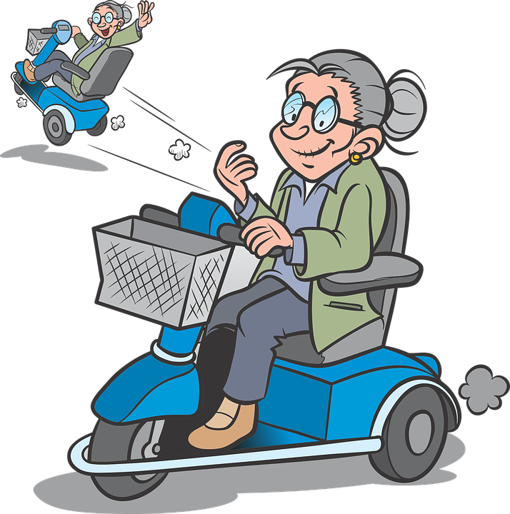 Grandparents, Grandma, Grannie, Family, Old, Woman - Cartoon (714x720), Png Download