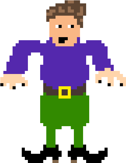 Grandma Mammy - Pixel Art (510x610), Png Download