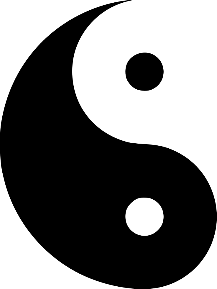 Yin Yang - - Circle (736x980), Png Download