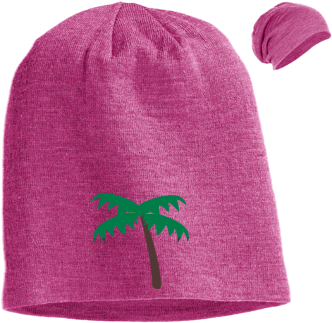 Palm Tree Emoji Dt618 District Slouch Beanie - Winter Is Coming Dt618 District Slouch Beanie (480x480), Png Download