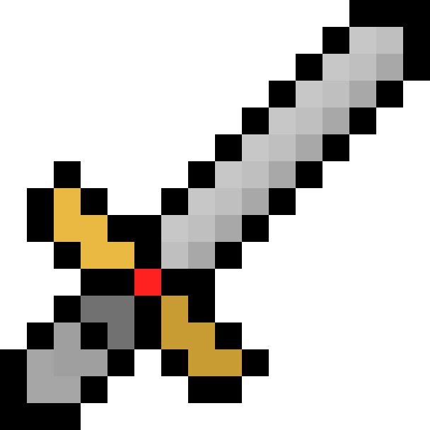 Art By Notapollogising Streak - Espada De Minecraft Oro (608x608), Png Download