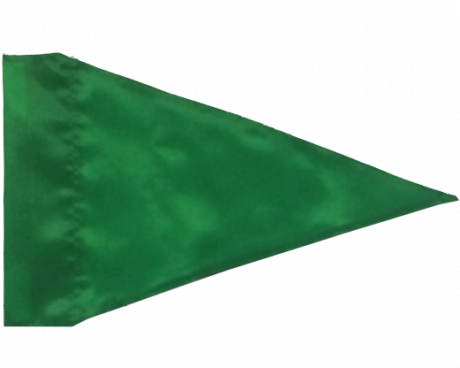 Blank Nylon Pennant, 3" Pole Sleeve With Tab, Bright - Flag (460x368), Png Download