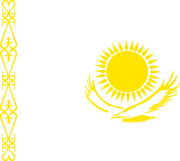 Flag Kazakhstan (600x538), Png Download