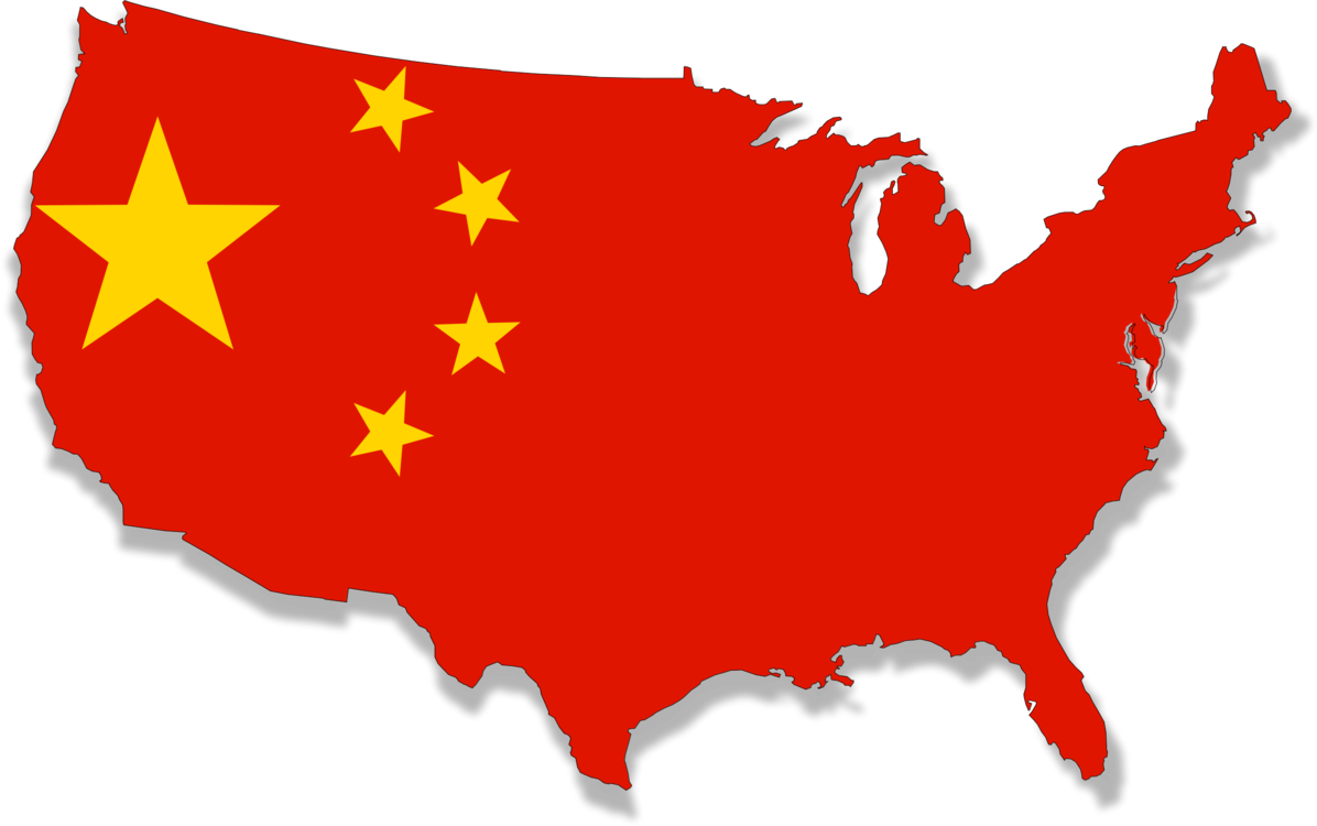 Flag Of The United States Blank Map Geography - China Country Flag Png (1196x750), Png Download