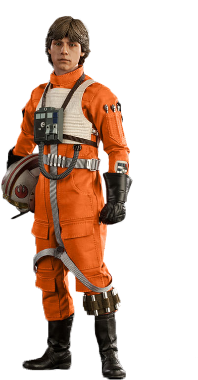 Luke Skywalker Red Five X-wing Pilot 1/6th Scale Action - Sideshow Luke Skywalker: Red Five X-wing Pilot (504x771), Png Download