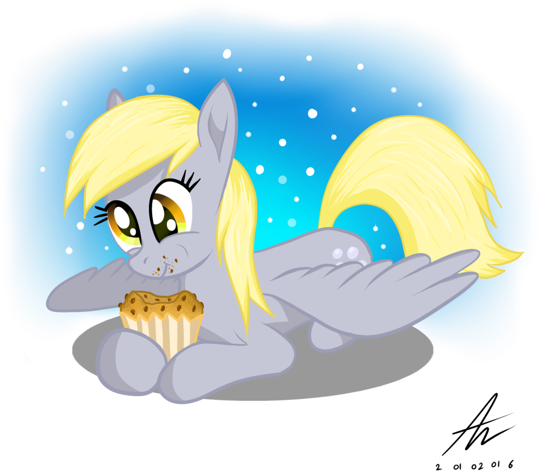 Truffle Shine, Derpy Hooves, Eating, Female, Food, - Cartoon (1126x1024), Png Download