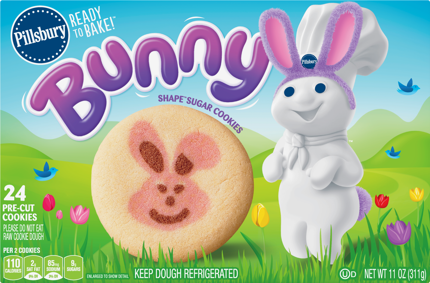 Pillsbury Holiday Cookies Easter (1800x1800), Png Download