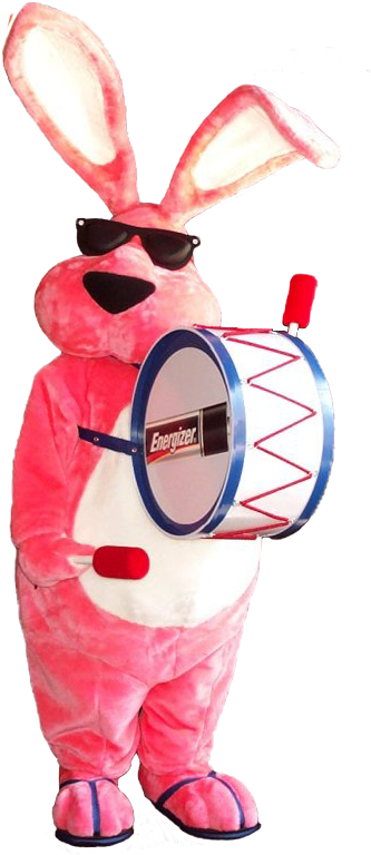 Energizer Bunny - Pink Energizer Bunny Costume (370x792), Png Download