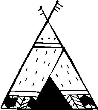 Tipi Drawing At Getdrawings - Tipi (600x470), Png Download