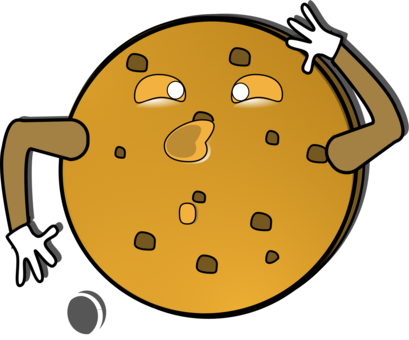 Chocolate Chip Cookie Biscuits Cookies & Crackers Bakery - Cookie Clip Art (409x340), Png Download