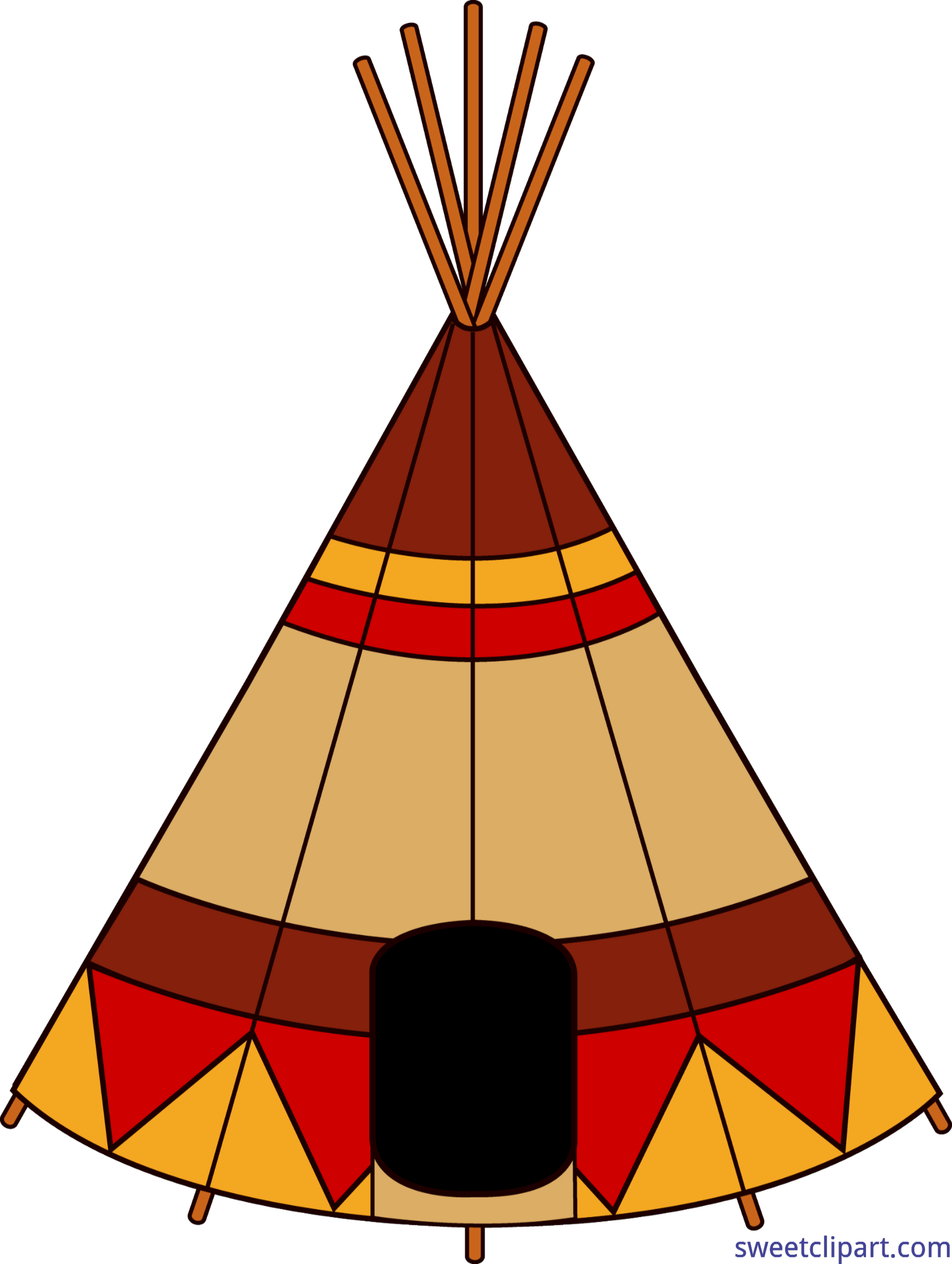 Clip Art Clip Art Sweet - Teepee Clipart (5051x6705), Png Download