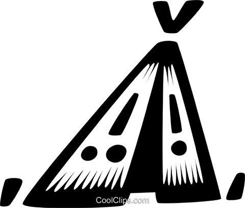 Indian Teepee Royalty Free Vector Clip Art Illustration - Illustration (480x408), Png Download