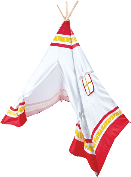 Hape Teepee Tent - Hape Hap-e4307 Teepee Tent-red (650x650), Png Download
