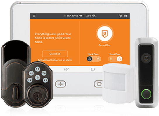 Vivint Logo - Vivint Home Security Panel (560x410), Png Download