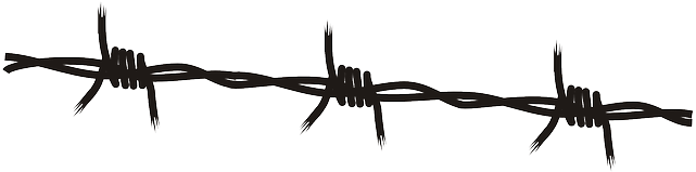 Fence Silhouette At Getdrawings - Wire Png (640x320), Png Download