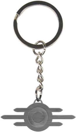 Fallout Keychain Vault Tec - Brotherhood Of Steel Keyring (600x600), Png Download