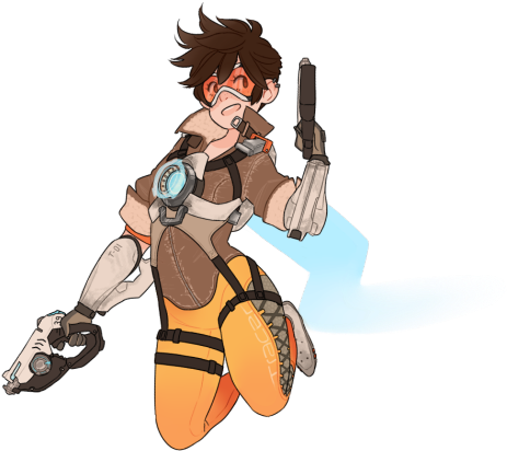 Tracer Transparent Overwatch - Transparent Overwatch (500x456), Png Download