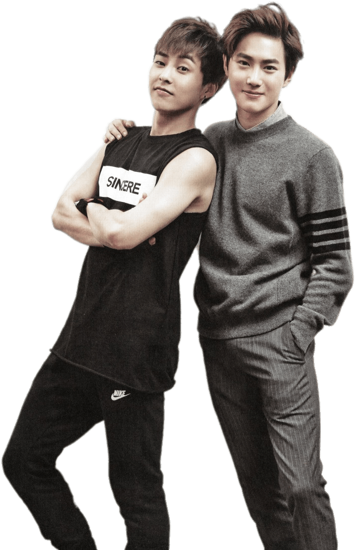 Exo Suho And Xiumin - Exo Xiumin And Suho (800x1146), Png Download
