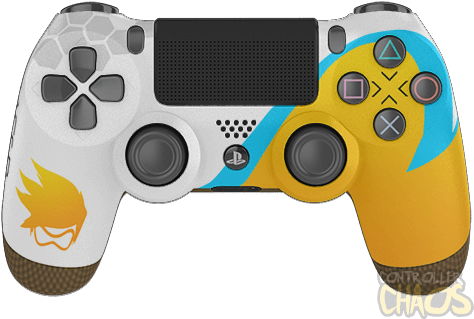 Authentic Sony Quality - Overwatch Tracer Ps4 Controller (474x340), Png Download