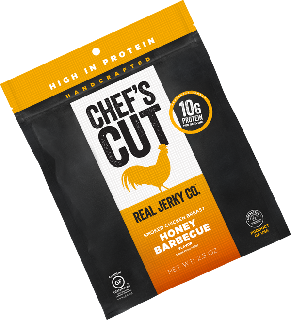 Real Chicken Jerky - Chef's Cut Honey Barbecue Real Chicken Jerky, 2.5oz (600x660), Png Download