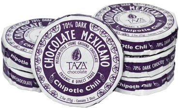 Chipotle Chili Chocolate Mexicano - Taza Chocolate - Organic 50 Stone Ground Dark Chocolate (387x342), Png Download