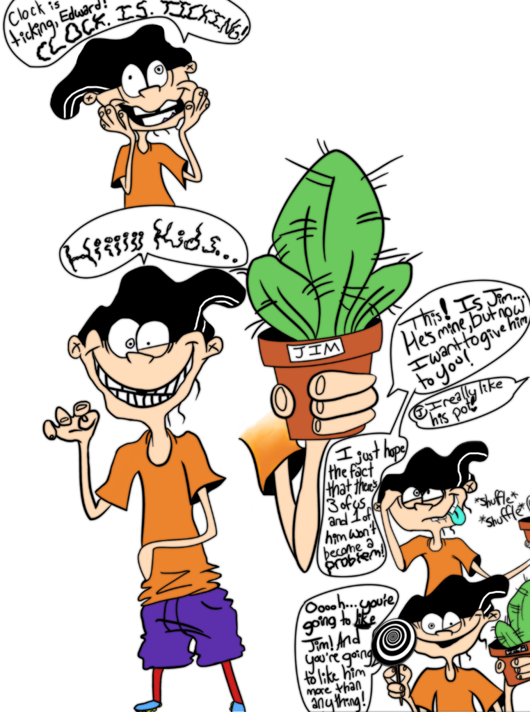 Abductionfromabove, Barely Pony Related, Edd, Ed Edd - Ed Edd N Eddy Insane Double D Fanart (762x1024), Png Download