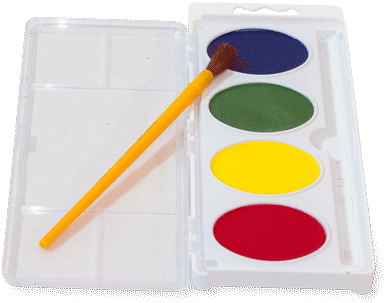 First Crayola Jumbo Watercolors & Brush - Crayola Jumbo Watercolors (400x316), Png Download