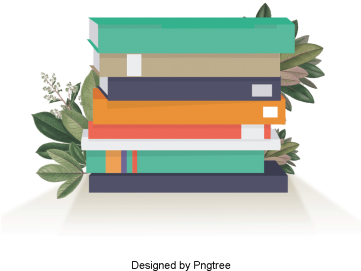 Simple Graphic Design Of Hand Painted Books, Simplicity, - Portable Network Graphics (360x360), Png Download