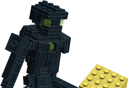 Endermen - Lego Minecraft Enderman (800x358), Png Download