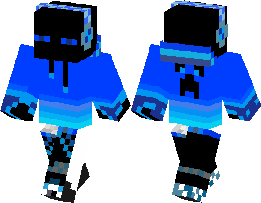 Cool Enderman - Skin Minecraft Enderman Cool (528x418), Png Download
