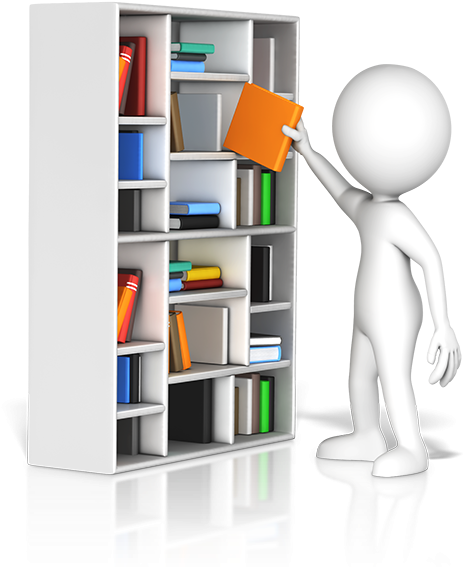 Finding Library Materials - Presenter Media Book (500x574), Png Download