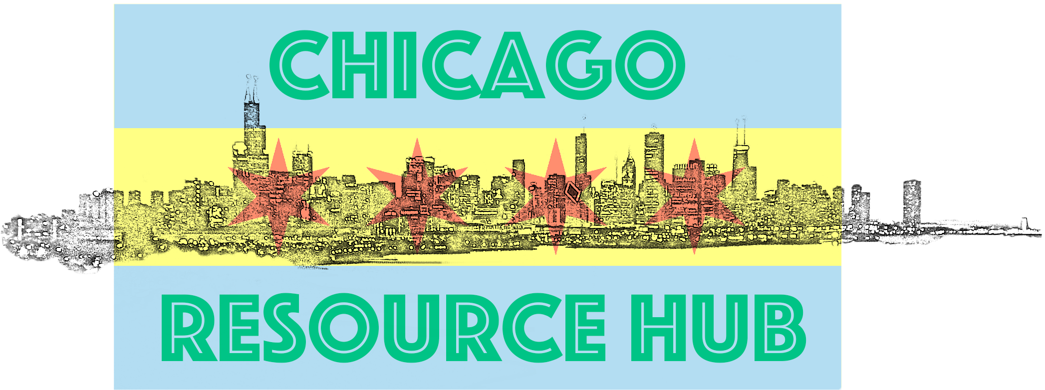 Cropped Chicago Resource Hub Logo Greenyellow Flag - Pesca In Mare E Acqua Dolce - Brucalassi Serpi Alessandro (1809x686), Png Download