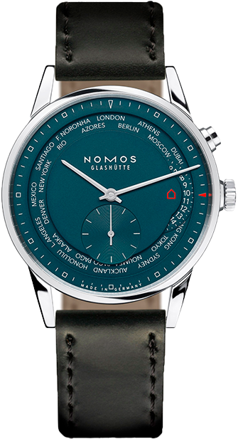 Zurich Worldtimer True Blue Esfera Azul Acero - Nomos Glashütte Zurich Weltzeit Nachtblau (700x700), Png Download