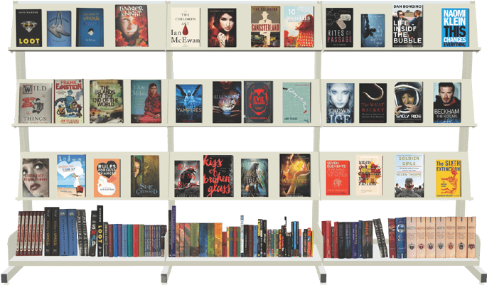 New Book Shelving Display - Shelf (960x480), Png Download
