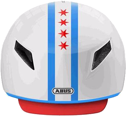 Abus Limited Edition Yadd-i Chicago Flag Helmet - Chicago Bears Chicago Flag (600x600), Png Download