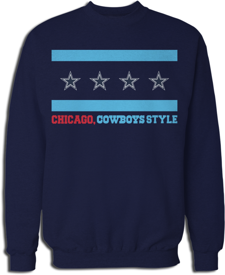 Chicago Flag Style - Clothing (846x1024), Png Download