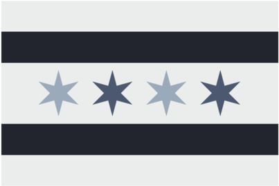 Chicago Flag Icon Website (1000x651), Png Download