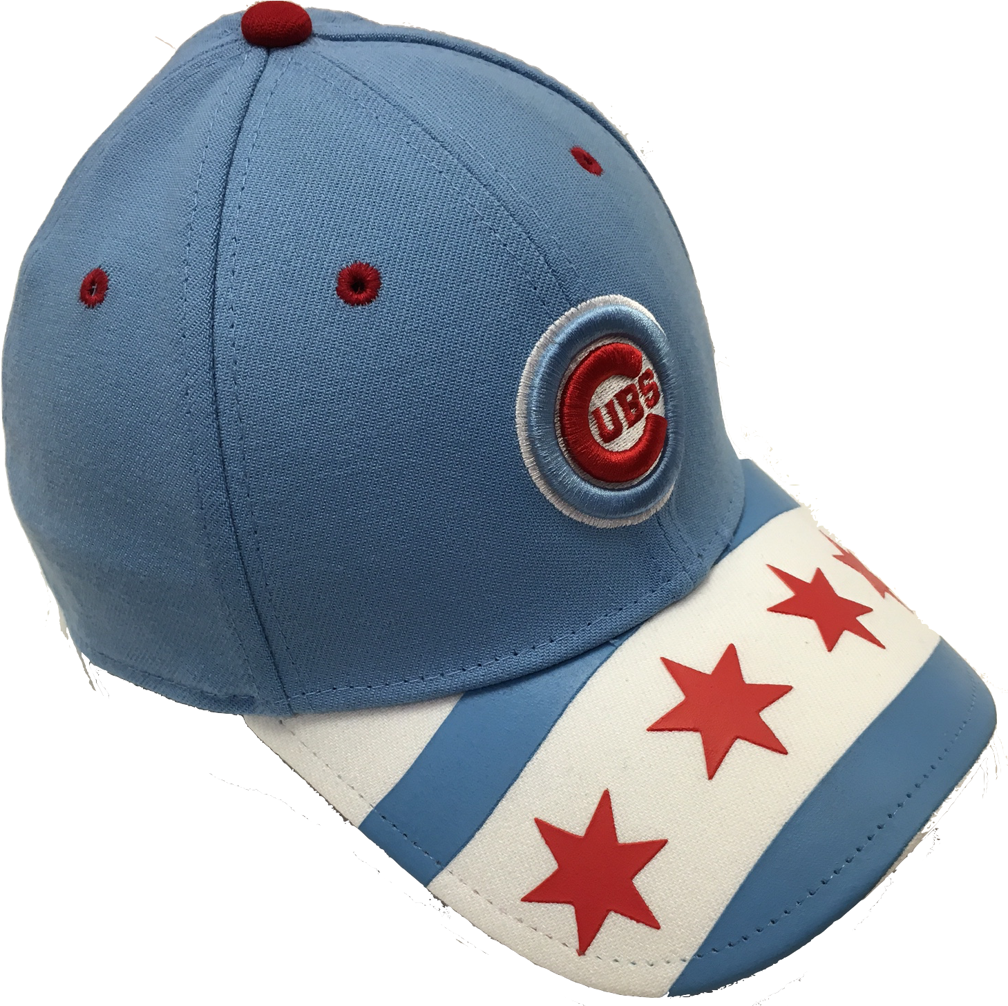 Chicago Cubs Chicago Flag Wrapped 39thirty Flex Fit - Pomelo (1466x1455), Png Download