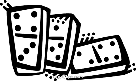 Dominos Royalty Free Vector Clip Art Illustration - Clip Art (480x284), Png Download