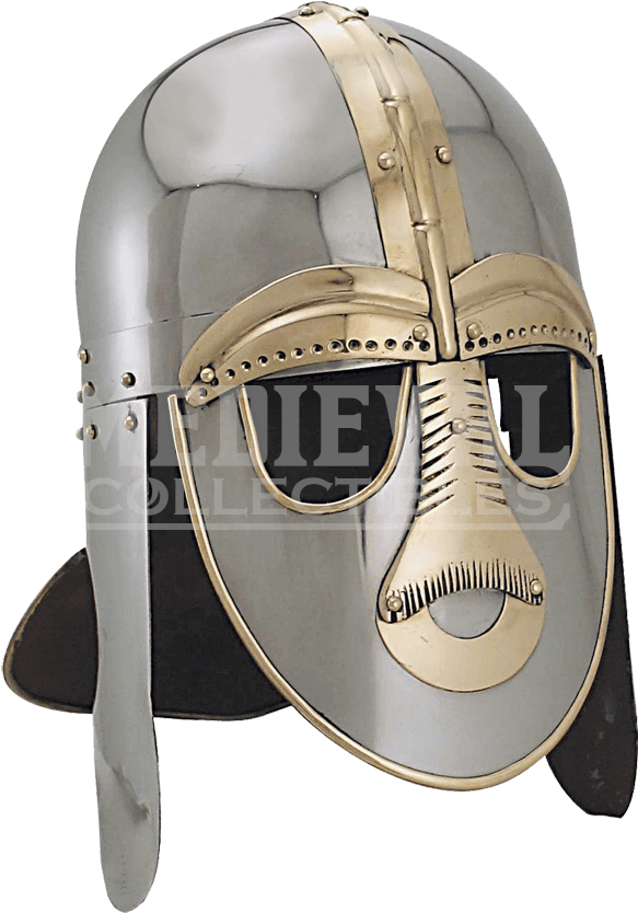 6th Century Sutton Hoo Viking King Helmet - 13th Century Helmet Viking (850x850), Png Download