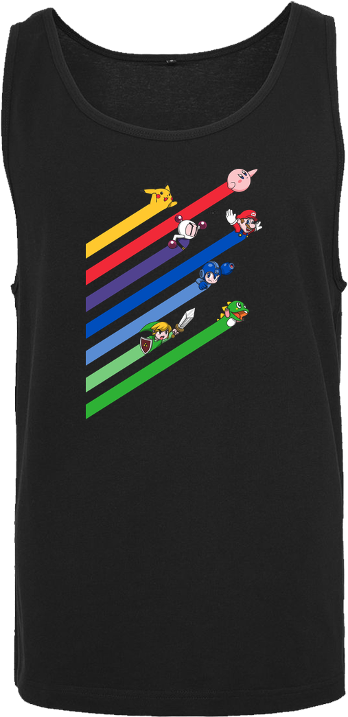 Tee Surgery Gaming Streaks T-shirt Tanktop Men Black - T-shirt (1044x1044), Png Download