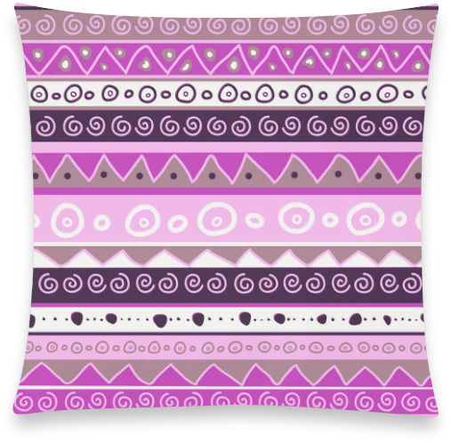 Lavender Tribal Pattern New Pillow Case Pillow Inner - Paisley (800x800), Png Download