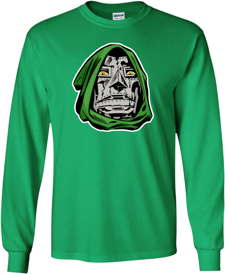 Dr Doom G240 Gildan Ls Ultra Cotton T - Dr Doom Jack Kirby (1155x1155), Png Download