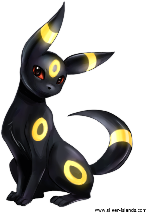 Umbreon Was Designed To Be Light In The Dark, And This - Pokemons Umbreon (325x455), Png Download