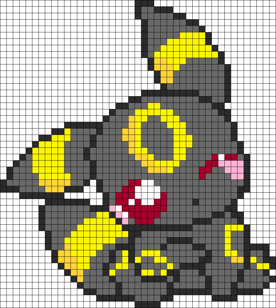 Pokemon Adorable Umbreon Perler Bead Pattern / Bead - Punto De Cruz Pokemon (904x1009), Png Download