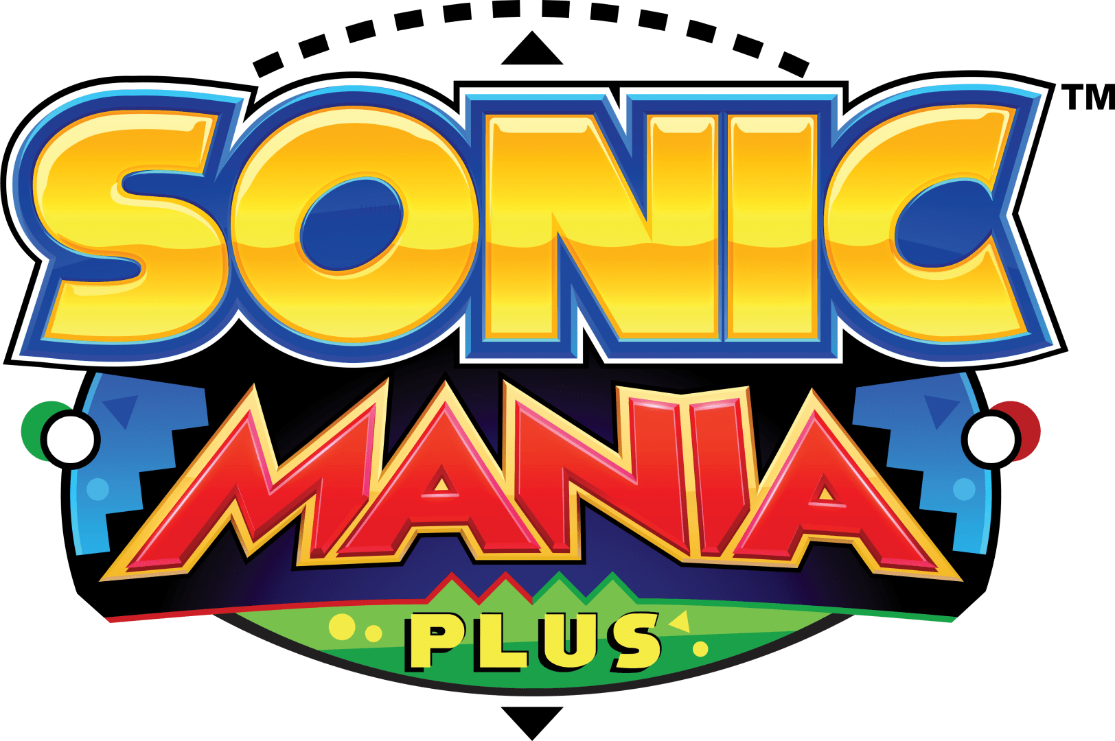 Sonic Mania Plus Logo (1280x866), Png Download
